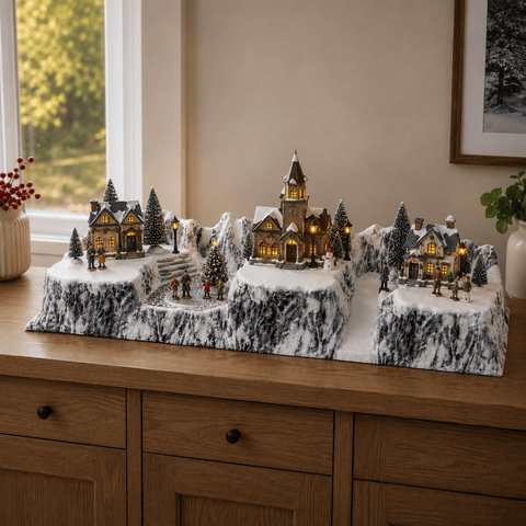 My Village Base Accessory My Village Christmas Village Base FC Longhorn MY37 – 120 x 22 x 21cm