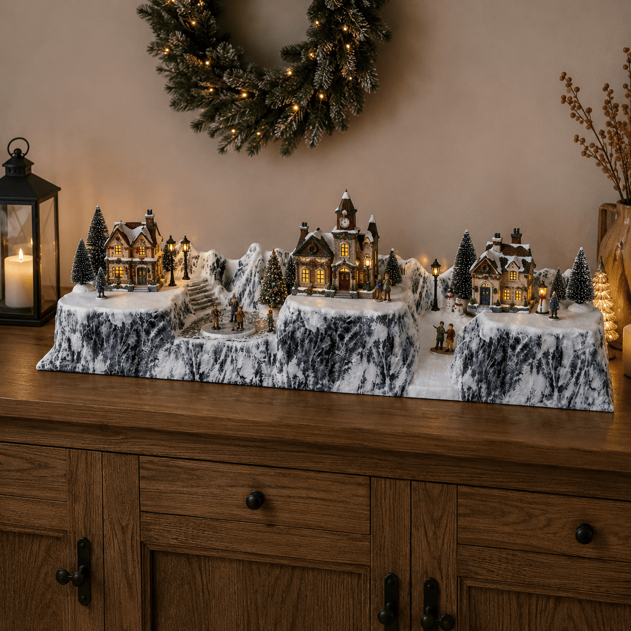 My Village Base Accessory My Village Christmas Village Base FC Longhorn MY37 – 120 x 22 x 21cm