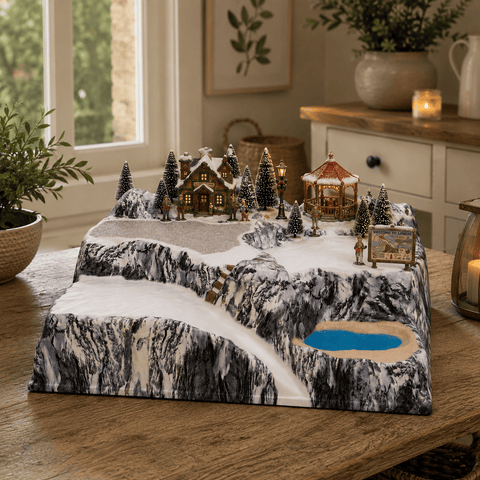 My Village Base Accessory My Village Christmas Village Base Full Colour Lagazoi – 58 x 38cm