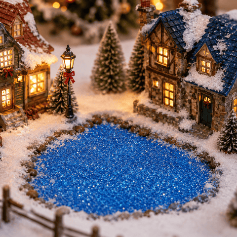 My Village Decorations Landscaping My Village Fine Blue Glass Deco Stones – 370ml