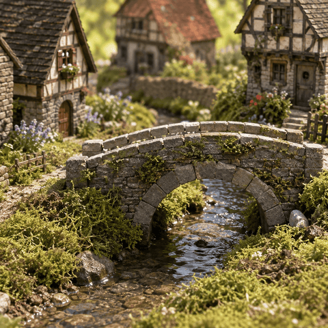 My Village Decorations Landscaping My Village Flat Moss Dried Green Brown 500g