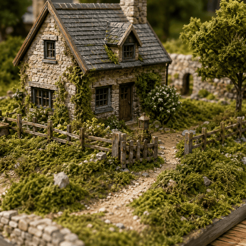My Village Decorations Landscaping My Village Flat Moss Dried Green Brown 500g