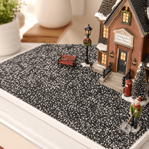 My Village Decorations Landscaping My Village Gravel Film Black And White Village Decoration – 30 x 14cm