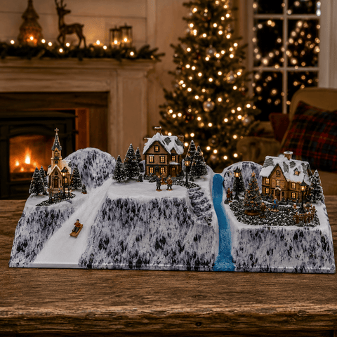 My Village Decorations Landscaping My Village Gravel Film Black And White Village Decoration – 30 x 14cm