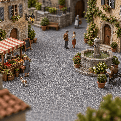 My Village Texture Sheets My Village Grey Pavement Sheet – 21x29.7cm
