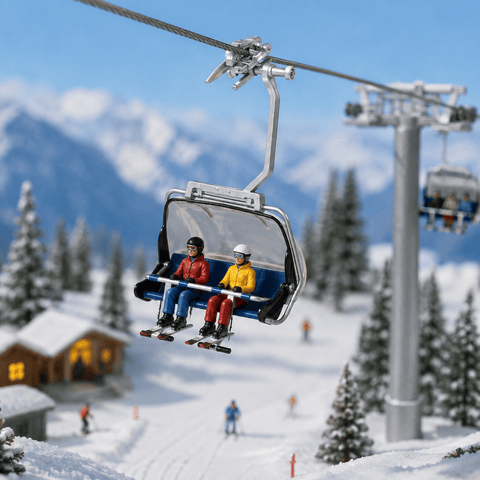 Jagerndorfer Ski Lift Seat 4 Person Red/Black