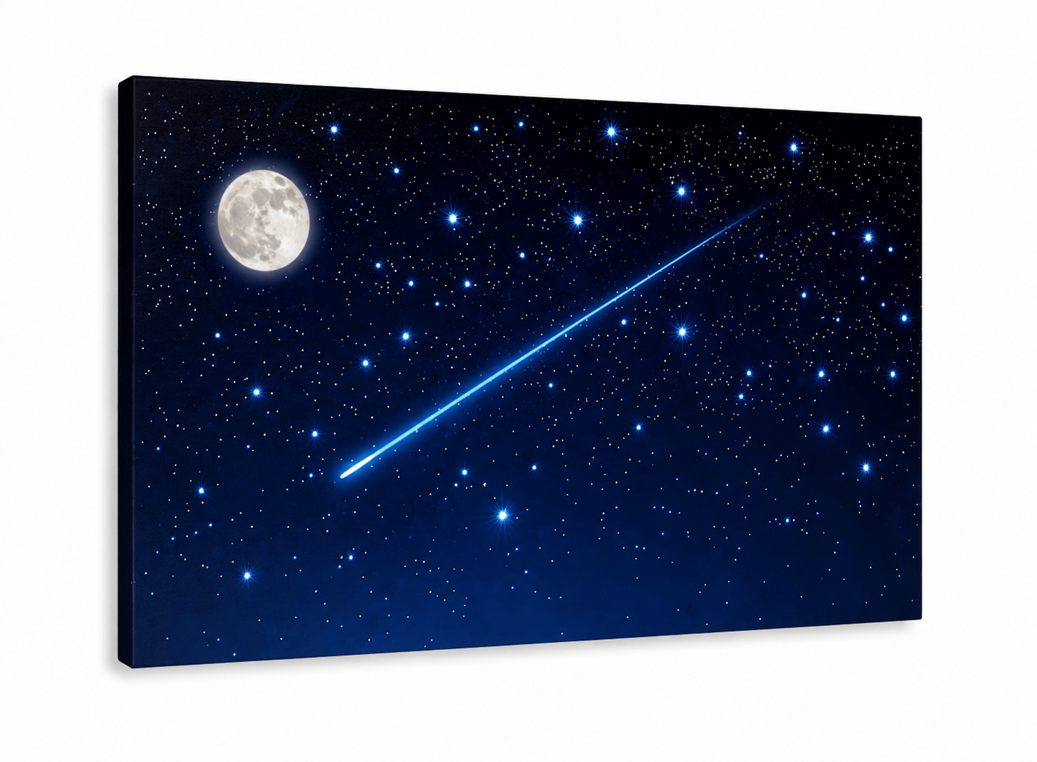 My Village Backdrops My Village Lighted Canvas LED F.o.-moon-falling Star 76x56 cm