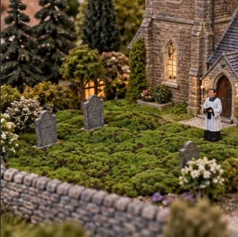 My Village Decorations Landscaping My Village Medium Green/Brown Moss Mat – 70 x 50cm