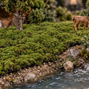 My Village Decorations Landscaping My Village Medium Green/Brown Moss Mat – 70 x 50cm