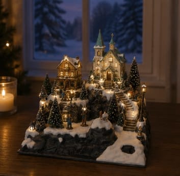 My Village Base Accessory My Village Mini Ski Run – 39 x 38cm