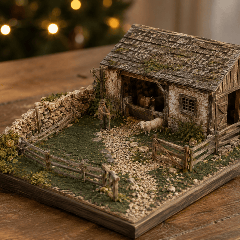 My Village Scenic Accessory My Village Moss Green Base Mat Decoration – 70cm x 50cm