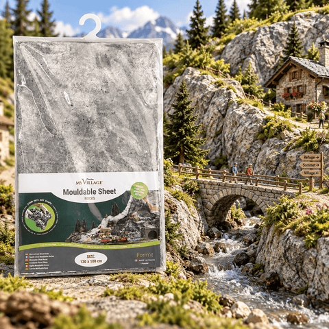 My Village Sheets & Rolls Landscaping My Village Mouldable Sheet Alpine Grey – 120cm x 100cm
