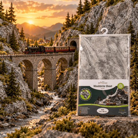 My Village Sheets & Rolls Landscaping My Village Mouldable Sheet Alpine Grey – 120cm x 100cm