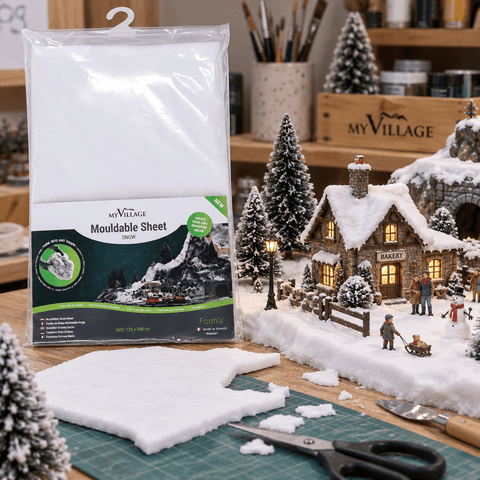My Village Sheets & Rolls Landscaping My Village Mouldable Sheet Snow – 100 x 60cm