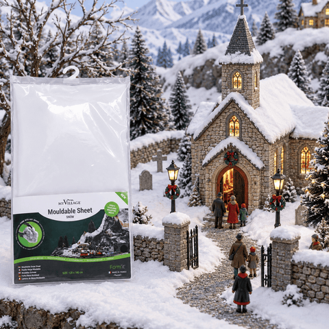 My Village Sheets & Rolls Landscaping My Village Mouldable Sheet Snow – 100 x 60cm