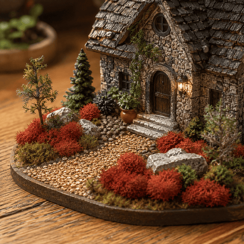 My Village Decorations Landscaping My Village Red Reindeer Moss Base Decoration – 50g
