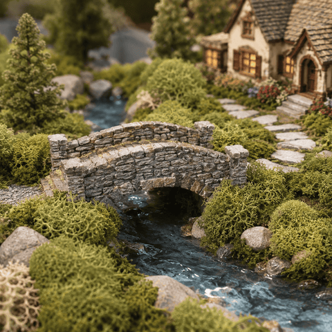 My Village Decorations Landscaping My Village Reindeer Dark Green Moss Base Decoration – 50g