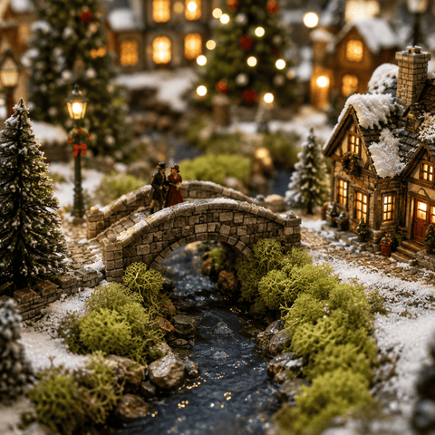 My Village Decorations Landscaping My Village Reindeer Green Moss Base Decoration – 50g
