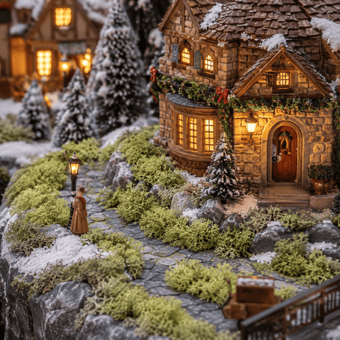 My Village Decorations Landscaping My Village Reindeer Green Moss Base Decoration – 50g