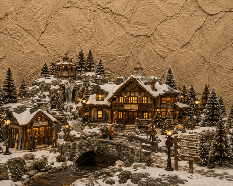 My Village Backdrops My Village Rocks Sand Brown 120x60x3cm