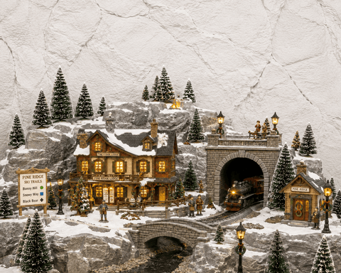 My Village Backdrops My Village Rocks White 120x60x3cm