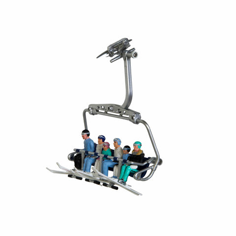 My Village Ski Lift Figurines My Village Ski Lift Figurines Sitting With Ski 6pc 1:32