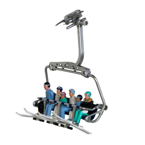 My Village Ski Lift Figurines My Village Ski Lift Figurines Sitting With Ski 6pc 1:32