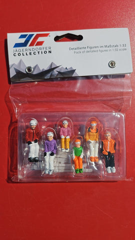 My Village Ski Lift Figurines My Village Ski Lift Figurines Sitting With Ski 6pc 1:32