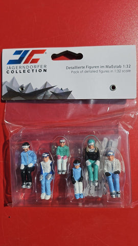 My Village Ski Lift Figurines My Village Ski Lift Figurines Sitting With Ski 6pc 1:32