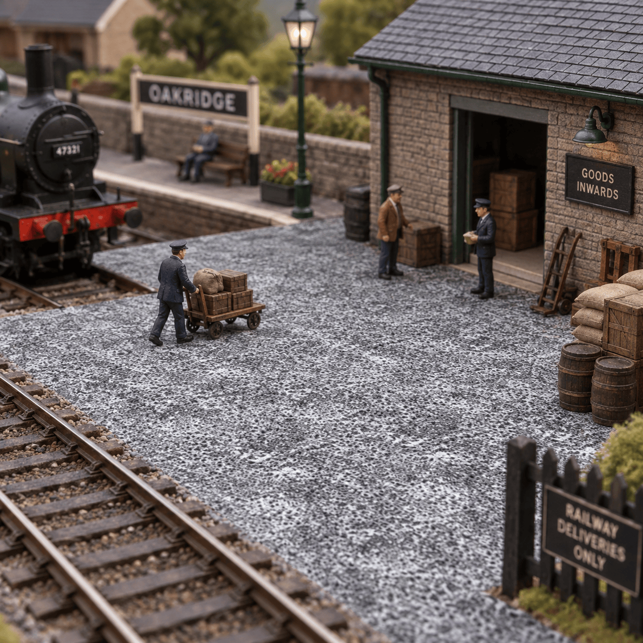 My Village Decorations Landscaping My Village Snowy Gravel Sheet – 21cm x 29.7cm