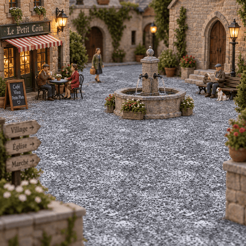 My Village Decorations Landscaping My Village Snowy Gravel Sheet – 21cm x 29.7cm
