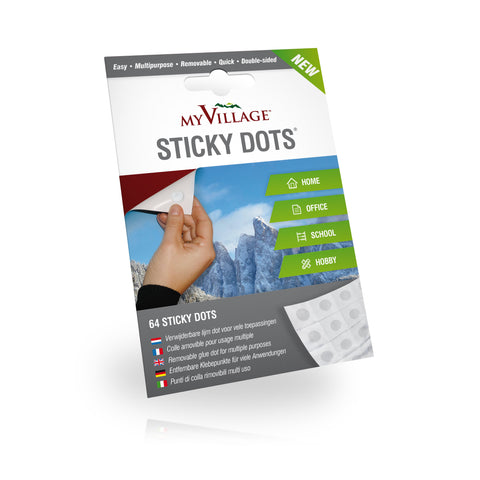 My Village Glue My Village Sticky Dots, Glue Dots 64pc