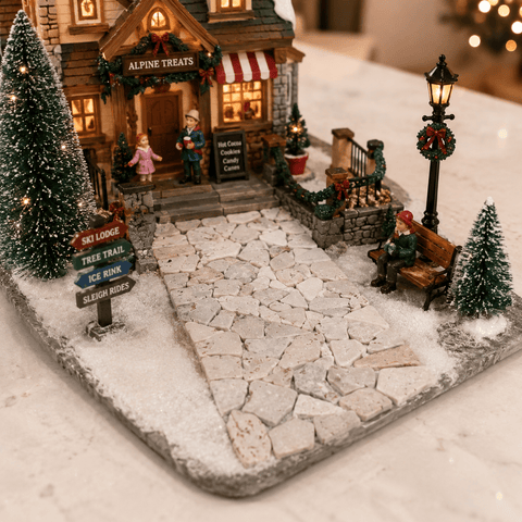 My Village Decorations Landscaping My Village Stone Mat Beige Decoration MYD61 – 30cm x14cm