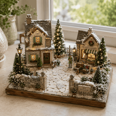 My Village Decorations Landscaping My Village Stone Mat Beige Decoration MYD61 – 30cm x14cm