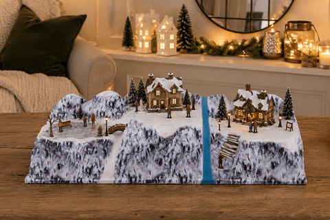 My Village Christmas Village Bases My Village Twin Valley (A) Base - 78 x 25cm
