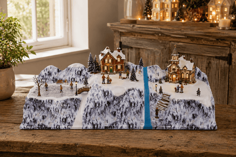 My Village Christmas Village Bases My Village Twin Valley (A) Base - 78 x 25cm