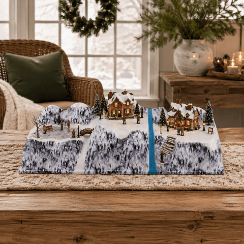 My Village Christmas Village Bases My Village Twin Valley (A) Base - 78 x 25cm