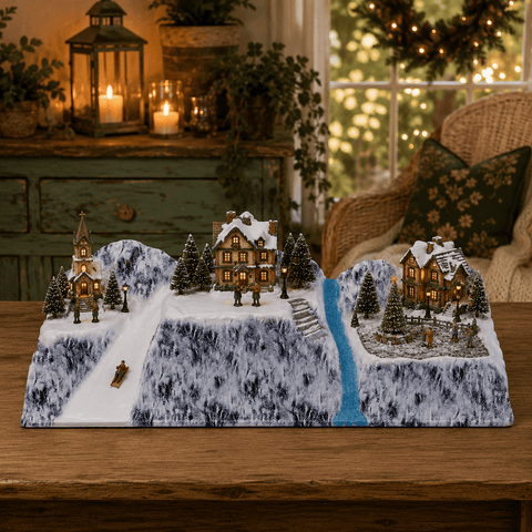 My Village Christmas Village Bases My Village Twin Valley B MY55 - 78x25cm