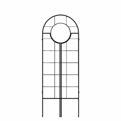Panacea Trellis Metal Panacea 3-Panel Folding Trellis with Port Hole