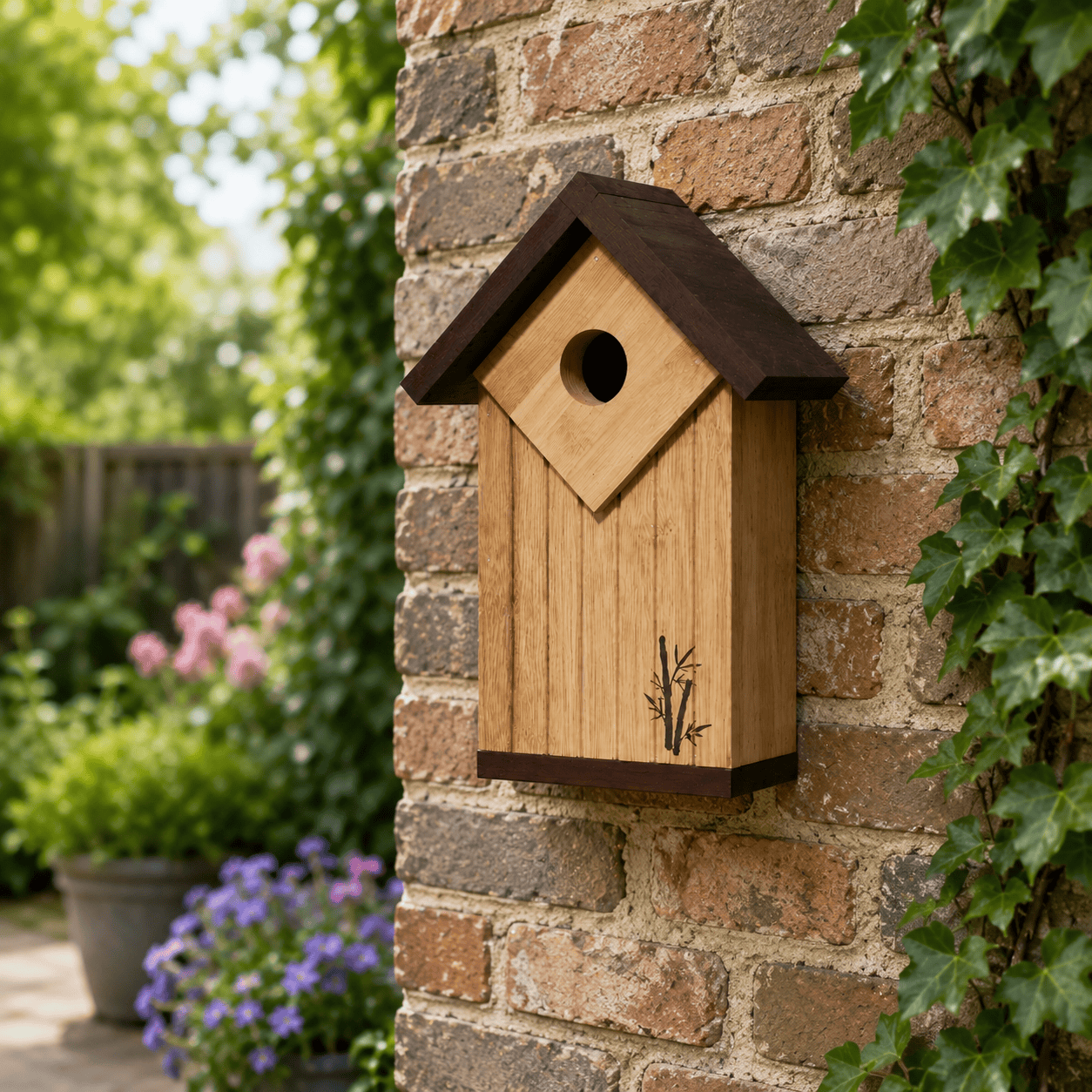Panacea Bird House Panacea Bamboo Contemporary Bird House