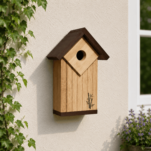Panacea Bird House Panacea Bamboo Contemporary Bird House