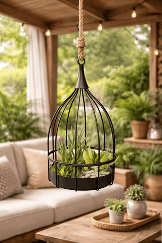 Panacea Pots & Planters Panacea Bird Cage Succulent Planter
