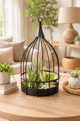 Panacea Pots & Planters Panacea Bird Cage Succulent Planter
