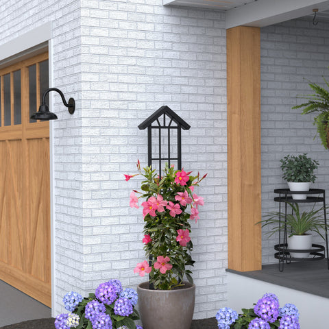 Panacea Trellis Metal Panacea Canyon Collection Pot Trellis Solar Lights