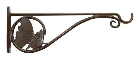 Panacea Brackets & Hooks Panacea Cast Aluminium Bracket with Butterfly Brown 15"