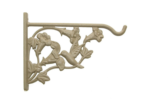 Panacea Brackets & Hooks Panacea Cast Aluminium Bracket With hummingbird 8" Sand