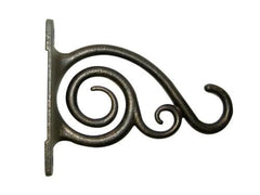 Panacea Brackets & Hooks Panacea Cast Aluminium Bracket With Scrolls 6" Brushed Bronze