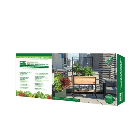 Panacea Planters & Pots Panacea Cedar Elevated Garden Planter with Trellis