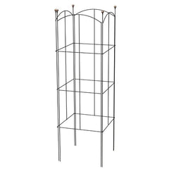 Panacea Garden Arches, Trellises, Arbors & Pergolas Panacea Folding 4-Panel Tomato Trellis Black