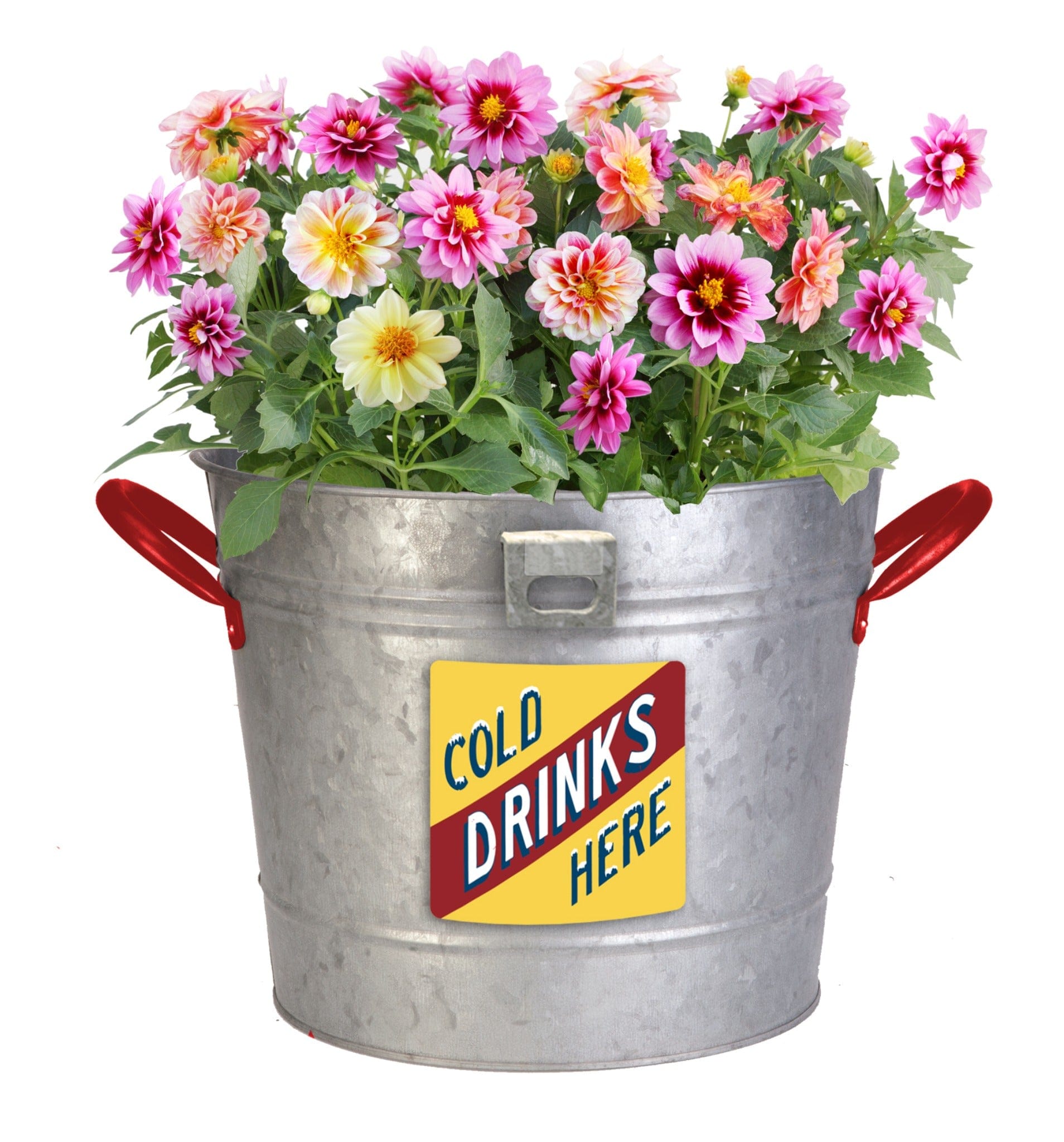 Panacea Planters & Pots Panacea Galvanised Planter & Ice Bucket with Bottle Opener
